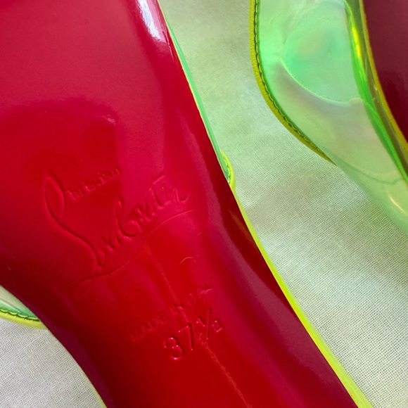 Christian Louboutin Neon Heels - Picture 5 of 5